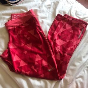 Red Nike Cropped pants